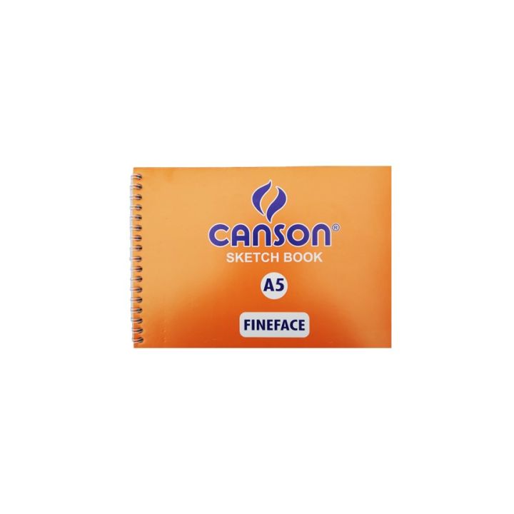 Canson FINE FACE  Spiral Sketch Book  150 gsm.  20 Sheets - A5 size