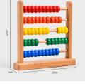 Wooden Abacus, Colorful Beads, Counting and Numbers, Learning Abacus, Addition and Subtraction Arithmetic Teaching Tools. 