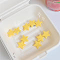 Cute hairpin Cartoon hairpin Stylish hairpin Girl children hairpin One line hairpin Kawaii hairpin Star hairpin Yellow hairpin hairpin for Children hairpin Girls' accessories Summer hairpin wear. 