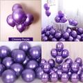10 Metallic Balloons in Multi Colors For Birthday & Anniversary Decoration and Party Decoration. 