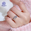 Rings For Girls With Box Silver Zircon Stylish Fancy Adjustable Open Ring Couple Gift. 