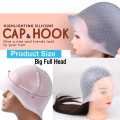 Highlight Cap, Ularma Professional Salon Reusable Hair Colouring Highlighting Dye Hat with Hook (Clear). 