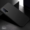 Vivo Y20 Matte Black TPU Case Slim Flexible Shockproof Back Cover with Anti-Slip Finish. 