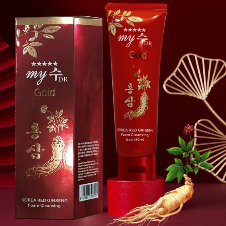 130ml Korean Red Ginseng Cleanser Deep Cleansing Moisturizing Brightening Anti-acne Balancing Oil face wash face cleanser