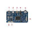 For EDP 30Pin TN IPS LCD Screen Display Type-C - Compatible Driver Control Board (1366x768). 