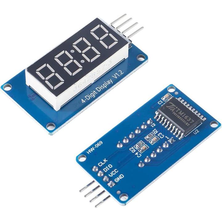 TM1637 LED Display Module 4-Bits 0.36″ | 7 Segment Clock Display for Arduino / Microcontroller Projects