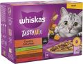 Whiskas 1+ Cat Food TASTY MIX Country Collection in Gravy 12 Sachets Box- (12X85GM). 