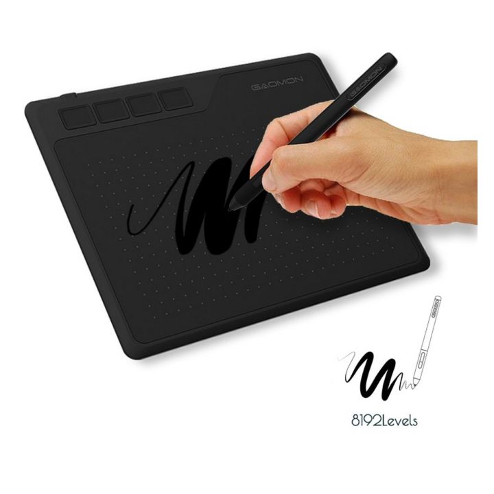 GAOMON S620 Inches Digital Pen Tablet Anime Graphic Tablet for Drawing 8192 Levels Battery-Free Pen