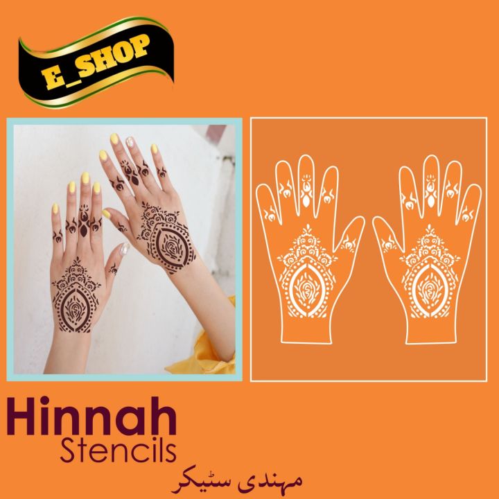 Mehndi stickers Mehndi designs Mehndi stencils Mehndi Tattoo