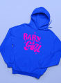 Baby Girl Printed Core Pullover Kangaroo Hoodie For Winter. 