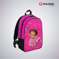 Traverse  Kids Bag- Dora , Backpack for Kindergarten (KG), Pre-school classes. Allover printed (Code: T512KG) School Backpack For Kids / Backpack For Girls / Backpack For Boys Bags hand bag for girls bags for girls. 