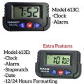 Electronic digital Car clock automobile mini vehicle Watch NAKO 613d Portable Pocket Alarm Clock with alarm clock. 