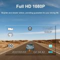 SENWOW Dash Cam 1080P Full HD Car Camera 2.7” LCD Driving Video 3-Lane Wide Angle 4 IR LED Dashboard DVR Built in G-Sensor, Loop Recording, Night Vision, Motion Detection, WDR, ABS, GS8000 no Card. 