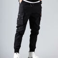 Yfashion Men Cargo Pants Loose Large Size Solid Color Trousers With Multi-pocket Fashion Casual Work Sports Pants color. 