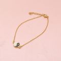 【Hengli jewelry story】Yin Design Tai Chi Yin and Yang Link Bff Chain Link Gossip Bracelet Female In Stainless Steel. 