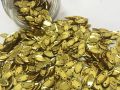 Golden Eye 2 Hole Sequins Sitara for Embroidery, Embellishing Handbags, Apparels, Art Craft DIY Kit Pack of 50 Grams. 