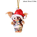 Gremlins Gizmo Fairy Light Santa Hat Hanging Christmas Figurine Ornament Decor Christmas Tree Decoration-Angelia. 