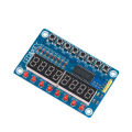 TM1638 Button Digital LED Display Module （8 Bit Digital \LED\ Button ) Electronic module. 