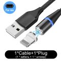 【NEW】LED USB Charging Magnetic USB Type C Phone Cable Phone Charger Micro USB For OPPO A17 A17K A58 5G Realme C30 C30S C31 C35 Narzo. 