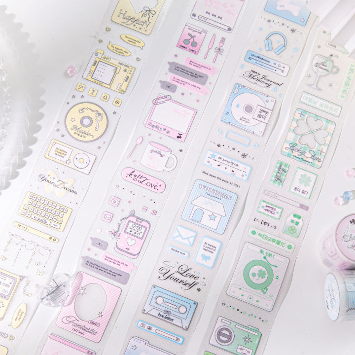 Panda Online 1 Roll Boundless Love Series PET Masking Tapes Waterproof