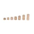 wood screw assortment-1 x Box of M3 Knurl Insert Nuts(included 150pcs)-Gold. 