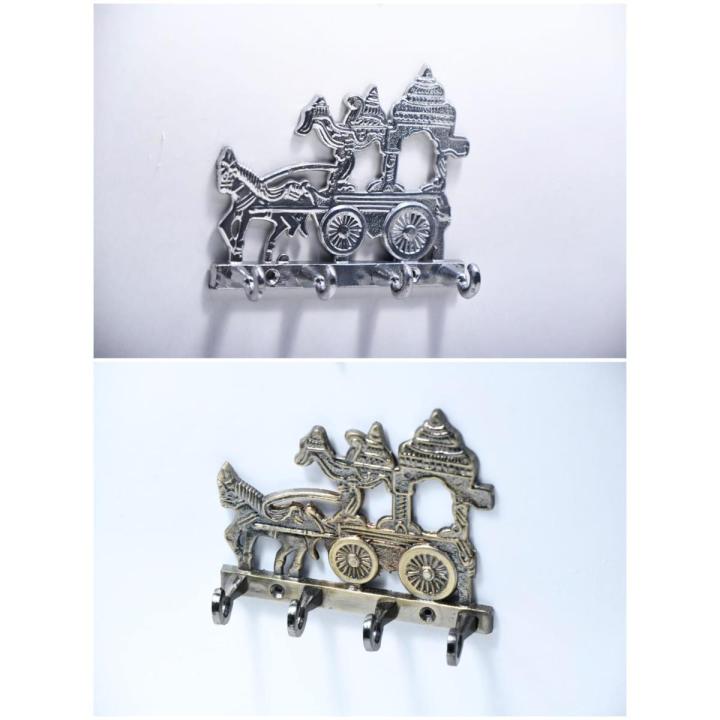 Horse Baggi Antique Wall Mounted Key Hooks Holder, Key Holder, Key Hanger, Key Case, Wall Mounted Antique Key Holder, Key Hanger(Chaabi Stand)