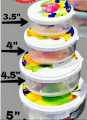 Food Container Bowl Microwave Safe BPA Free Plastic Bowl - 4 Pcs Set Storage Jar, Box, Multipurpose Bowl Fine Quality - Fresh Keeping Bowl Set. 