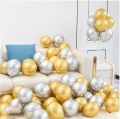 Pack of 10 High Quality Metallic Shiny Balloons for Happy Birthday, Weddings, Baby Shower, Anniversary Party, Welcome Party Celebration Balloons Set and Birthday Accessories. 