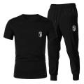 NEW Juventus Logo Tshirt and Trouser Trendy Summer Tracksuit 2022 Arrival  Round Neck T-shirts For Men. 