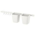 IKEA Rail with Containers and Hooks. 