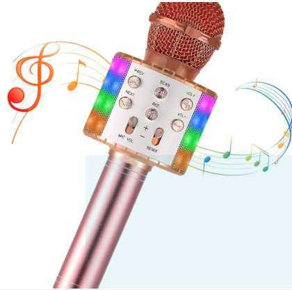 Microphone Wireless & Hifi Speaker Bluetooth Mike Imported Speaker Portable for All Bluetooth devices USB Supported