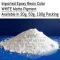 White Matte Pigment (IMPORTED) - Beautiful Color for Epoxy Resin, Candle, Soap, Paint Making - Oil Base Pigment. 