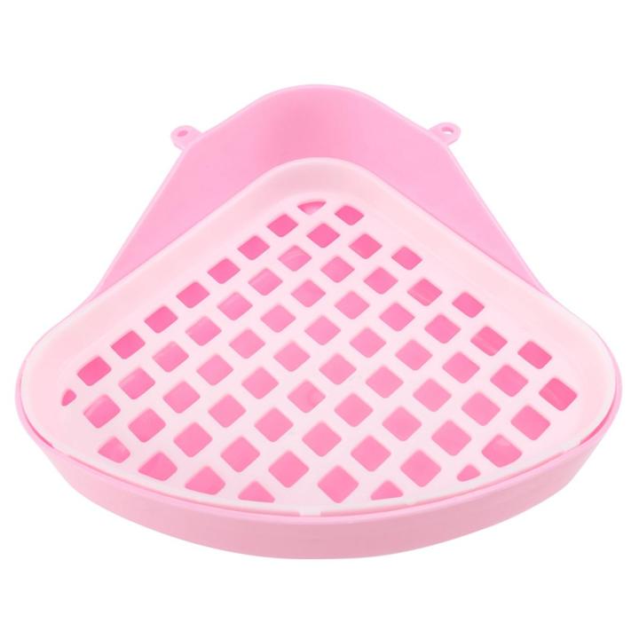 Rabbit Toilet Litter Tray,Small Animal Toilet Corner Potty, Pet Litter Trays Corner for Rabbit, Hamster
