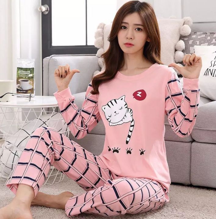 pink long shirt pajama