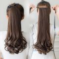 RHS Online Drawstring Curly Wig Ponytail Heat Resistant Hairpieces Natural Clip In Hair Extensions. 