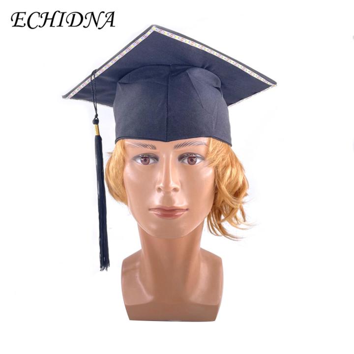 ECHIDNA Illuminated Bachelor Cap Led Light Up Graduation Cap for Unisex High School College Master Doctor Graduates Perfect for Graduation Ceremony Party Bachelor Cap with Led Lights