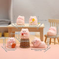Mini Cute Pig Figurine Animal Model Moss Micro Landscape Home Decor Miniature Fairy Garden Decoration Accessories Conbo. 