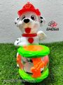 Dog Drummer Cute Toy For Kids With Lights And Music-Bump & Go Toy-6628. 