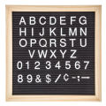 WOODEN LETTER BOARD WITH CHANGEABLE LETTER SET WOODEN FELT BOARD WITH STAND JUTE POUCH AND SCISSORS. 