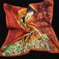 Van gogh Oil Painting Silk Scarf Bandanna Women Scarf Fashion Square Scarves Head Scarf Neck Tie Band Professional Neckerchief. 
