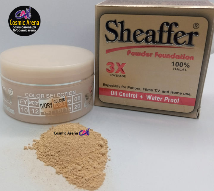 Sheaffer Powder Foundation Mineral Powder Base 16gm Shade Ivory