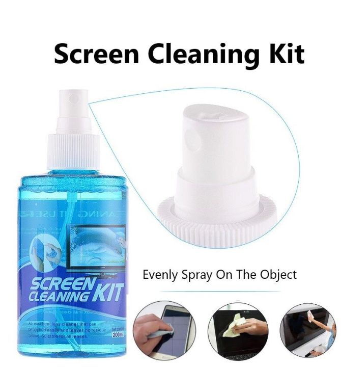 Screen Cleaning Kit for LED and LCD TV, Computer Monitor, Laptop, Mobile and Tab Screens