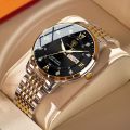 Men Watch Stainless Steel Top Quailty Luxury Push Button Hidden Clasp Waterproof Luminous Date Week Sport Wrist Watches. 