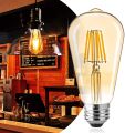 LED ST64 Bulb - Edison Filament Bulb - Vintage Lights. 