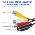 USB 2.0 Video Capture Card AV Digital to USB Converter Portable Adapter Video Cable for DV/ TV DVD Home Use Win 7 Easy to Use. 