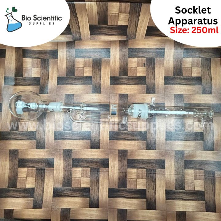 NORMAX%20250ml%20Soxhlet%20Extractor%20Kit%20Soxhlet%20Extraction%20Apparatus%20with%2040/38%20Graham%20Condenser,%20Flat%20Bottom%20Flask%2024/29%20Joint,%20Extractor%20Tube%20Lab%20Glassware,%20Soxhlet%20Apparatus,%20%20Soxhlet%20Extraction%20Tube%20-%20Image%202