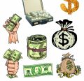 Dollar Currency Stickers - Aesthetic Art Stickers for mobile back, Laptop, dairy and for decorating your stuff and making them look more attractive - 2 inch x 2 inch Pack Of 10 Sticker. 