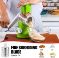 ORIGINAL Cheese Grater Rotary, Rotary Grater for Kitchen, Kitchen Grater Vegetable Slicer with 3 Drum Blades, Fast Cutting Cheese Shredder for Vegetables and Nuts. 