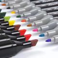 12 - 120 Colors Oily Art Marker Pen Set Sketch Markers Copic Twin Double Headed Markers alc_ohol ink markers Touch Professional Permanent Art Markers for Draw Double Headed Sketching Oily Tip Based Markers Graffiti Manga School Art Supplies | Buy2Enjoy. 