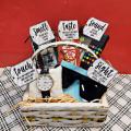 5 sense gift basket for men fashion gifts , birthday wedding , anniversary , engagement , fathers day , brother for all occasion. 